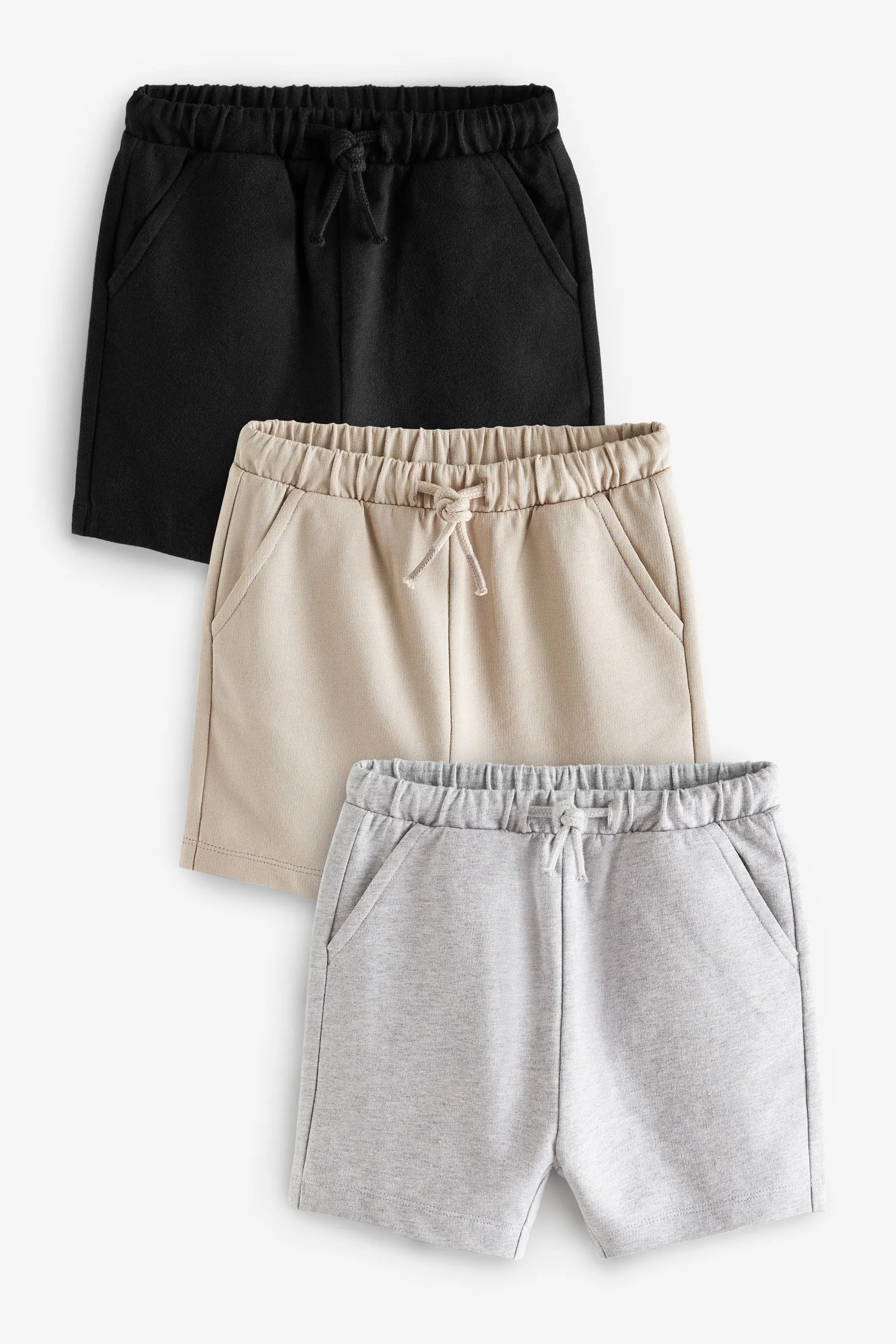 100% Cotton Jersey Shorts 3 Pack (3mths-7yrs)    