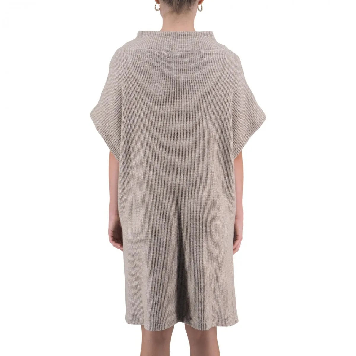 Abito In Maglia Con Collo E Spacchi