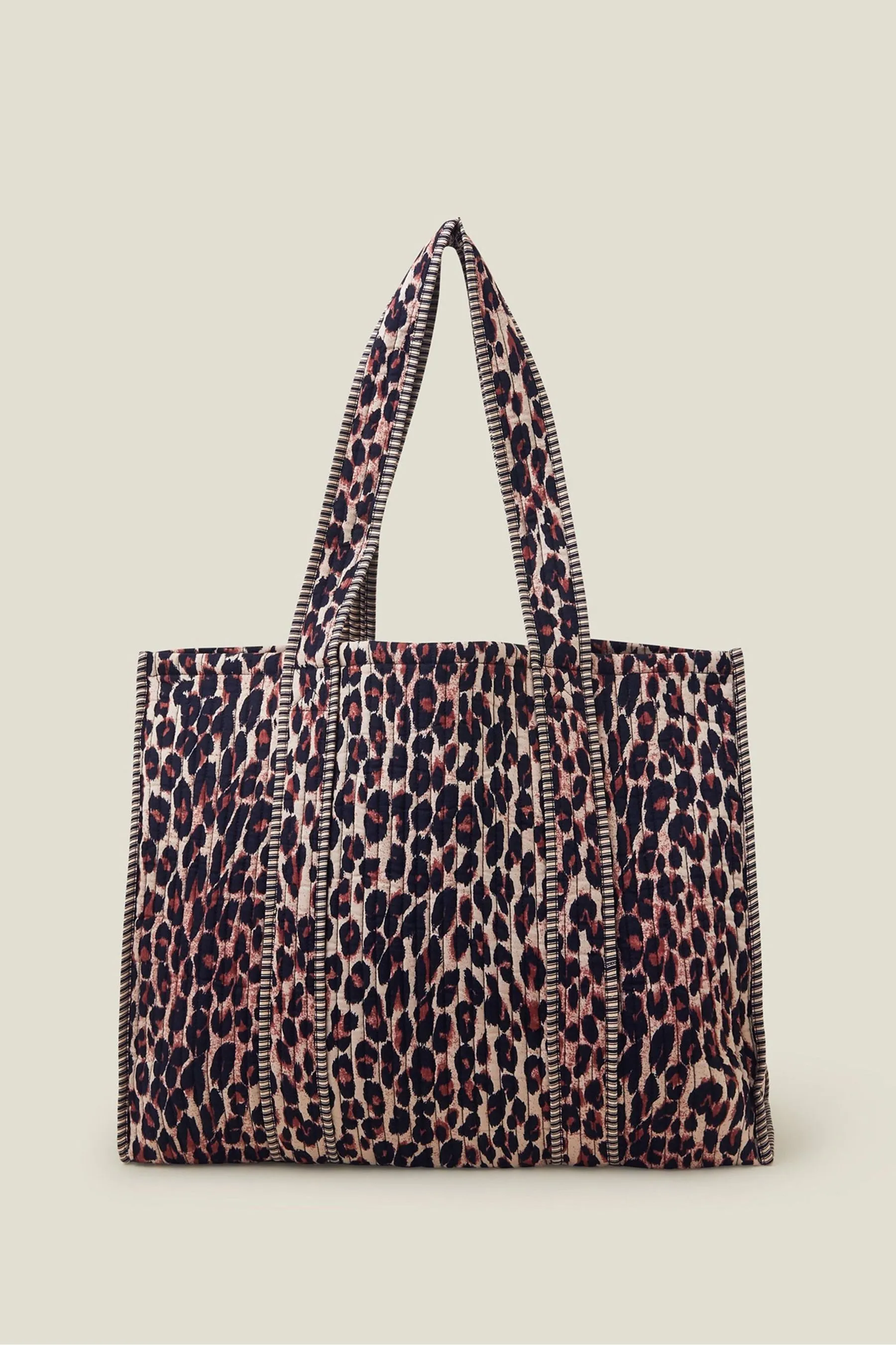 Accessorize - Borsa shopper trapuntata con Stampa maculata