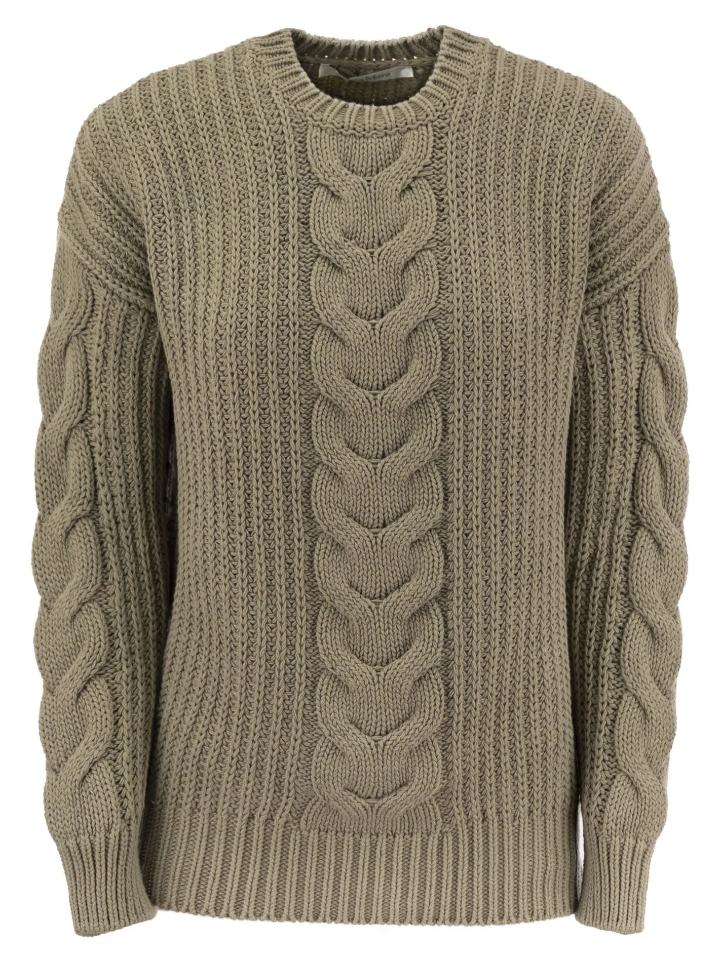ACCIAIO1234 – Pullover over in cotone a coste