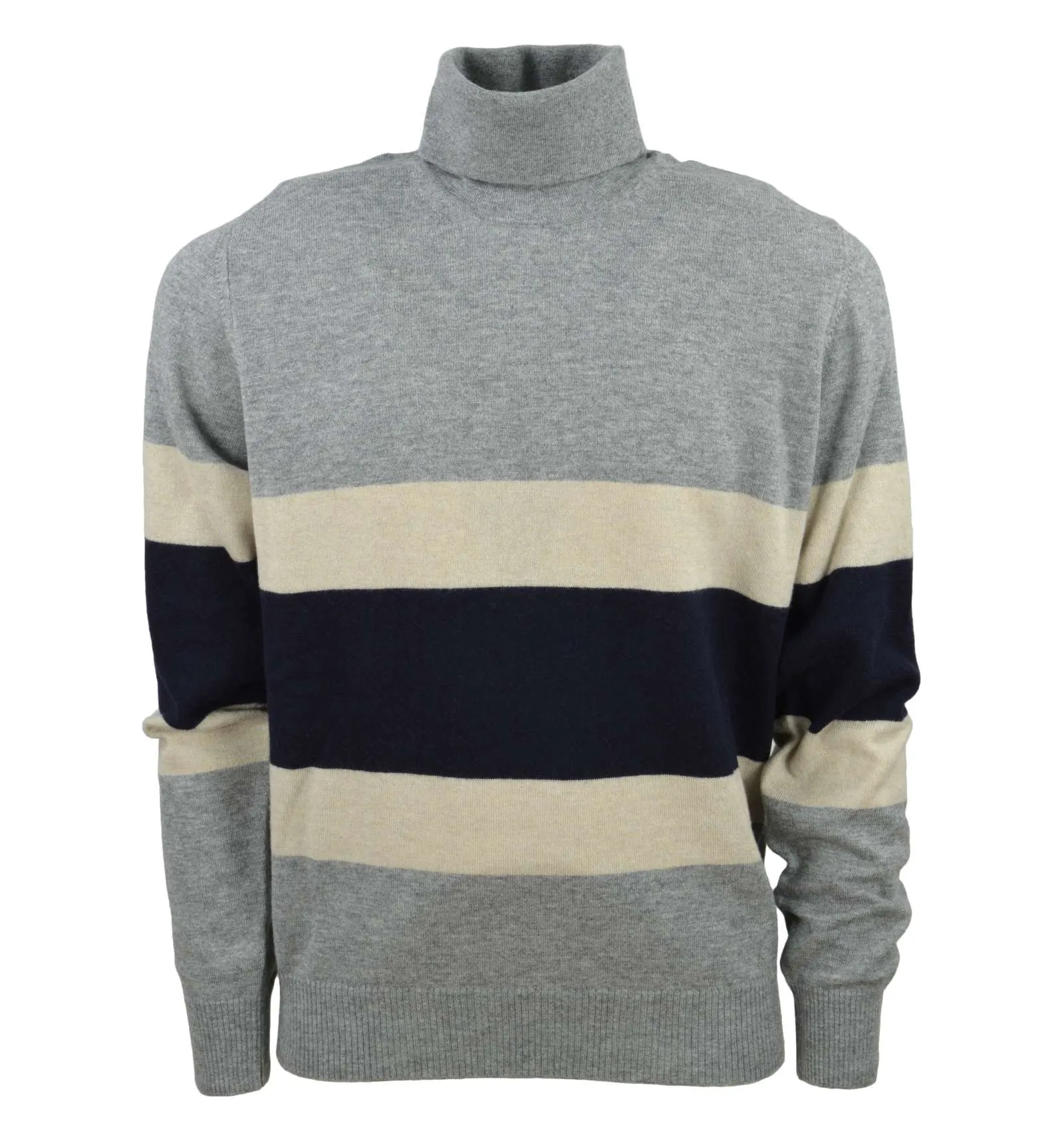 ALPHA uomo maglia pullover dolcevita fantasia AU-5245G 2103 GRIGIO