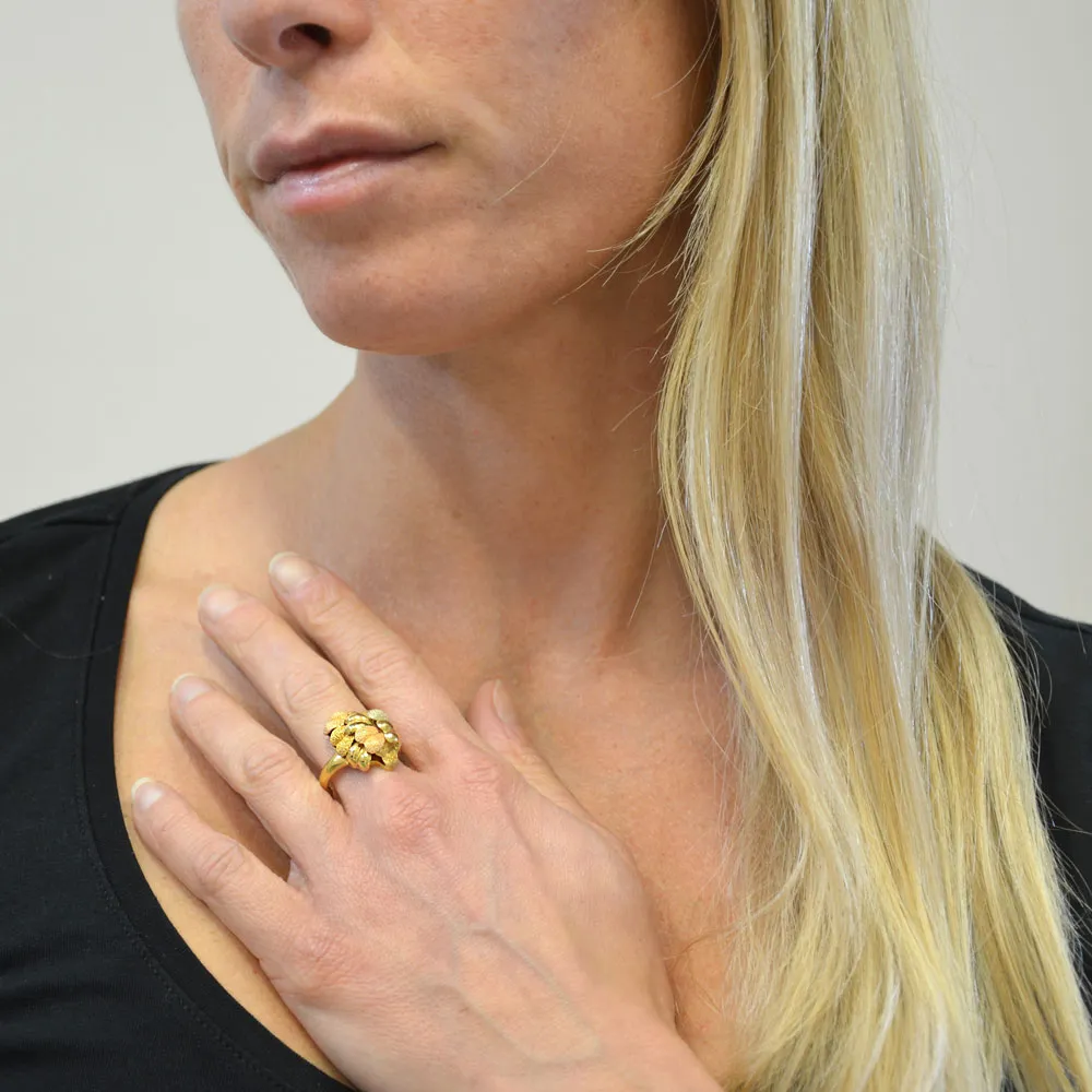 Anello Classico in oro giallo bianco e rosa