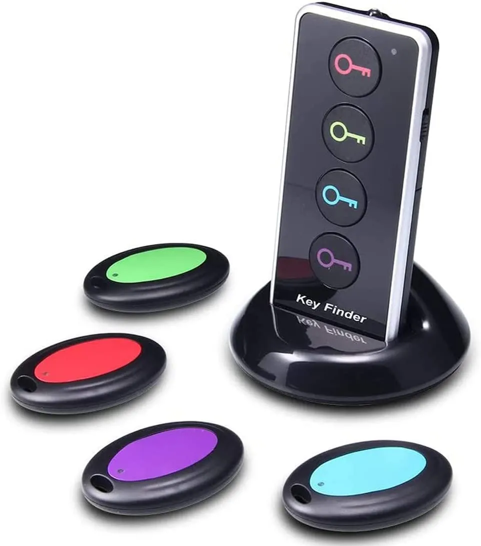 Apore Cerca Chiavi Key Finder Localizzatore Oggetto portafoglio Locatore Pet animale inseguitore LED Controllo Remoto 1 telecoma
