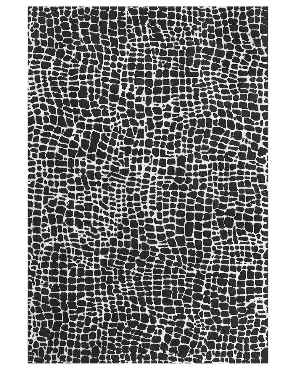 Area Rug 200 x 300 cm Black and White PUNGE