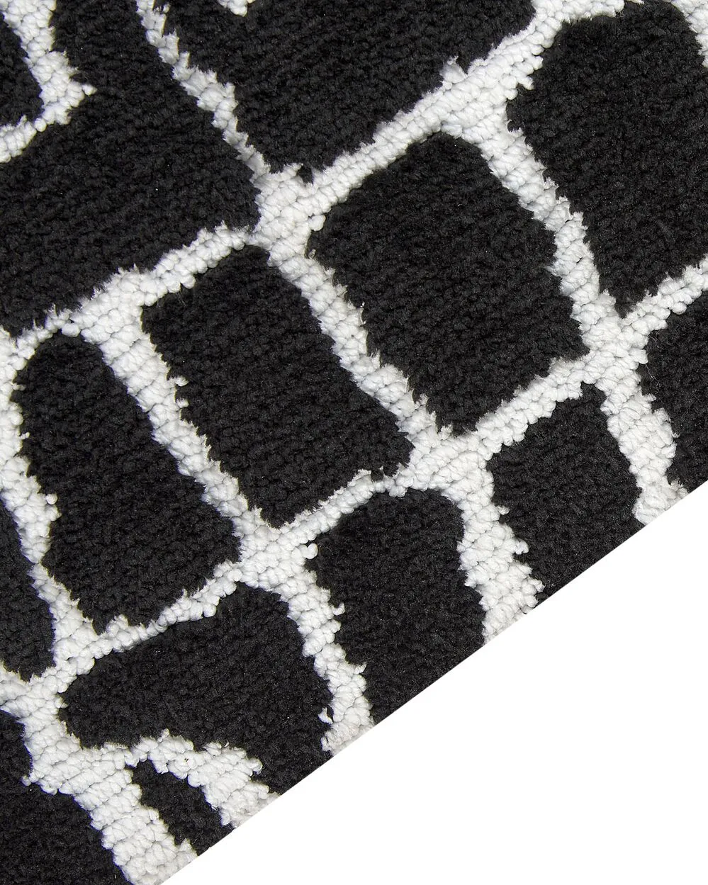 Area Rug 200 x 300 cm Black and White PUNGE