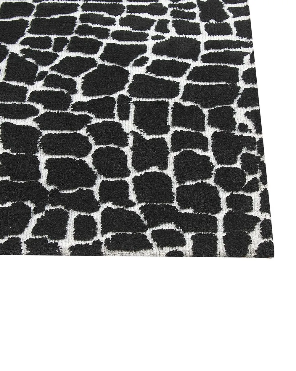Area Rug 200 x 300 cm Black and White PUNGE