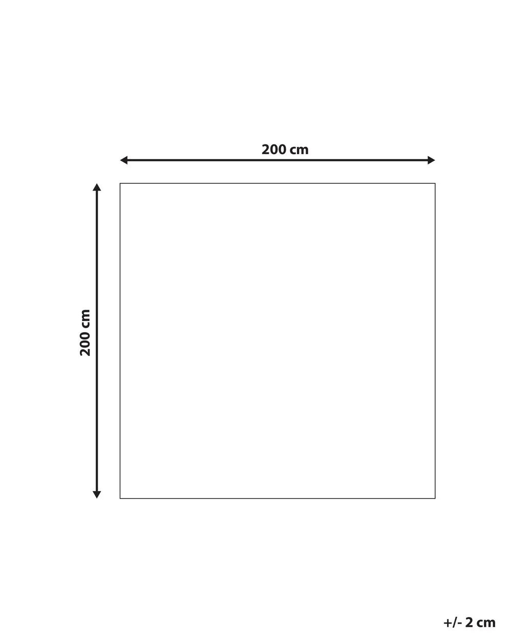 Area Rug 200 x 300 cm Black and White PUNGE