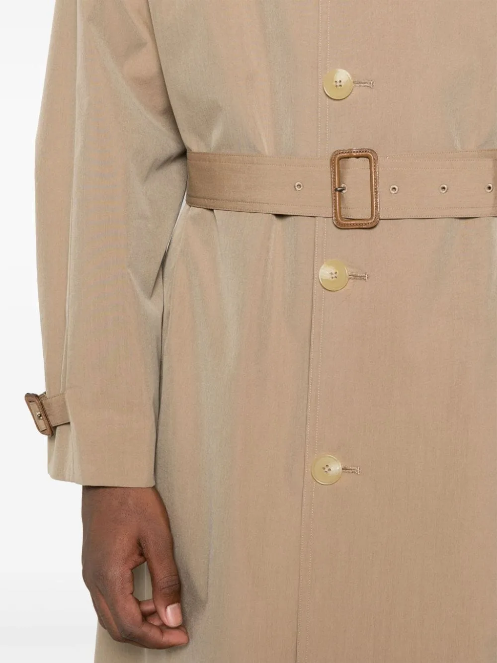 AURALEE CAPPOTTO CHAMBRAY SOUTIEN COLLAR