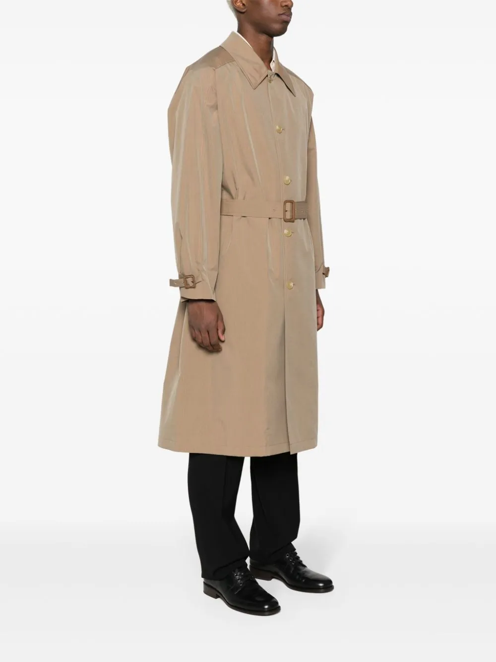 AURALEE CAPPOTTO CHAMBRAY SOUTIEN COLLAR