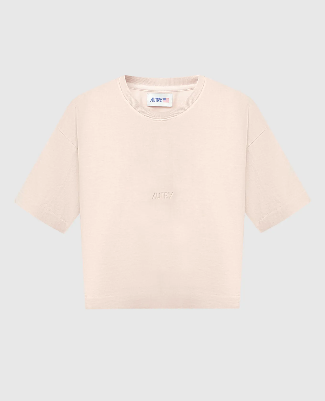 AUTRY T-shirt beige con logo A24ETSPW581R