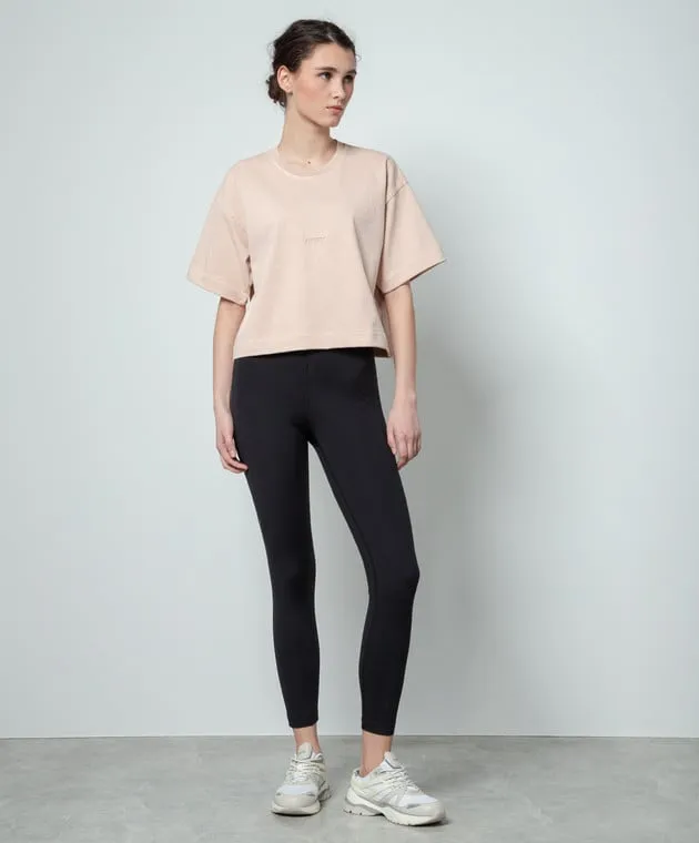 AUTRY T-shirt beige con logo A24ETSPW581R