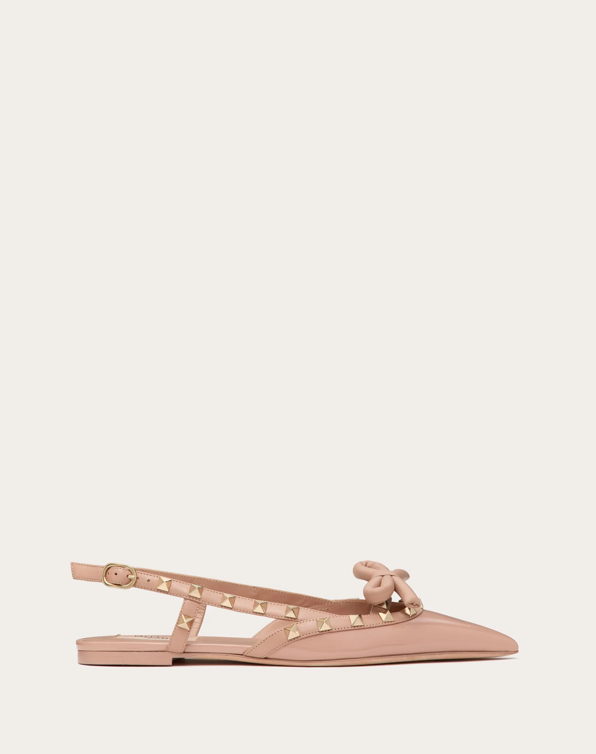 BALLERINA SLINGBACK ROCKSTUD BOW IN VERNICE