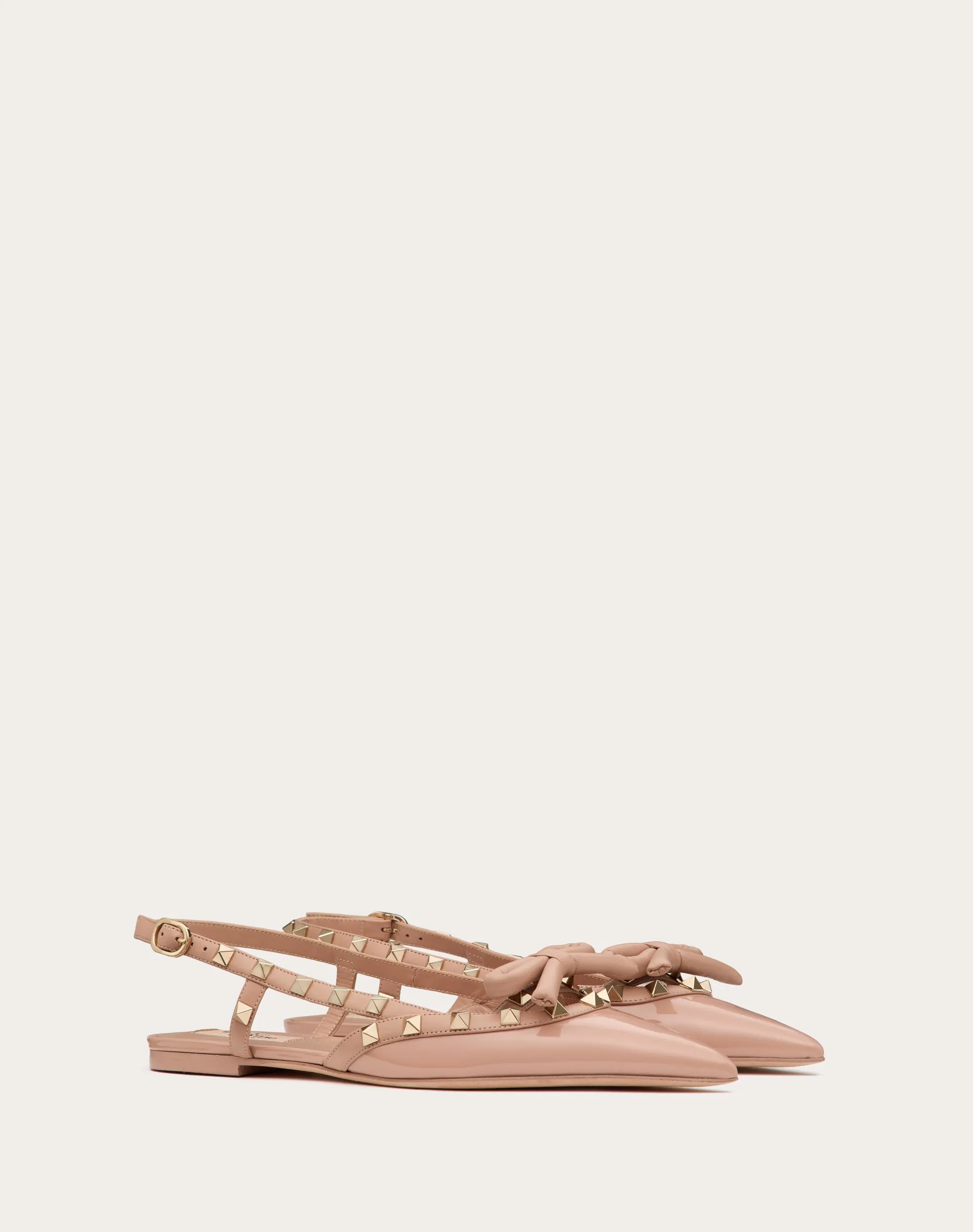 BALLERINA SLINGBACK ROCKSTUD BOW IN VERNICE