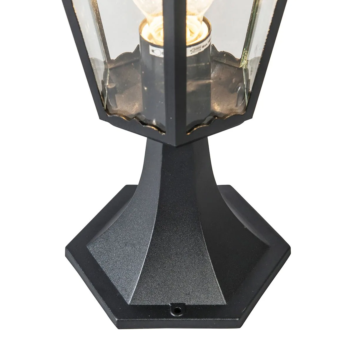 Base lanterna classica da esterno nera 48 cm IP44 - New Orleans