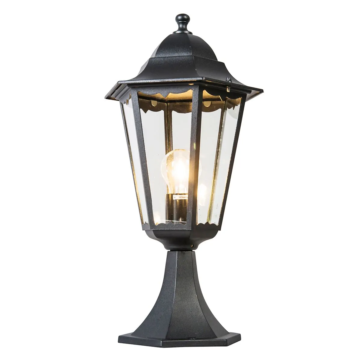 Base lanterna classica da esterno nera 48 cm IP44 - New Orleans