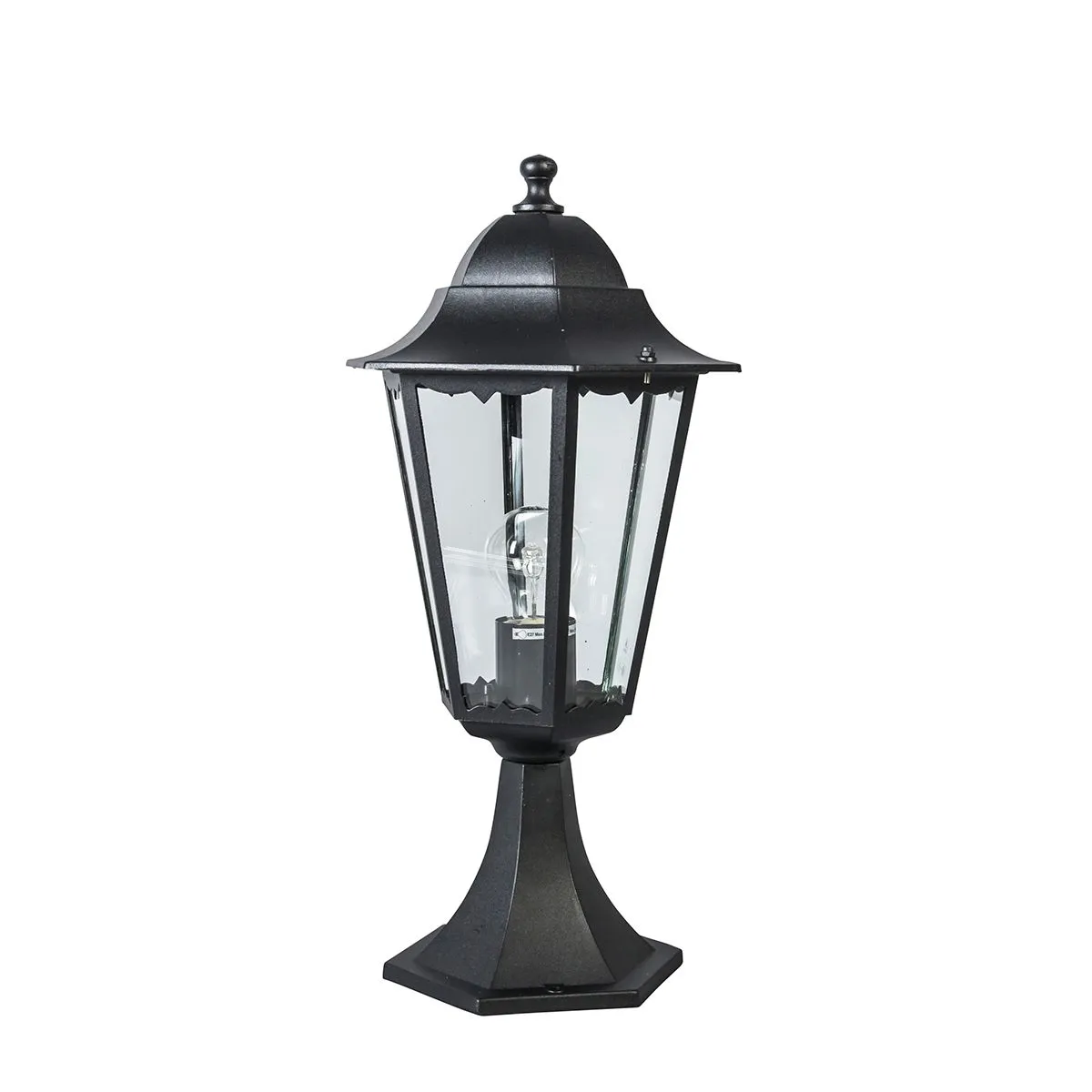 Base lanterna classica da esterno nera 48 cm IP44 - New Orleans