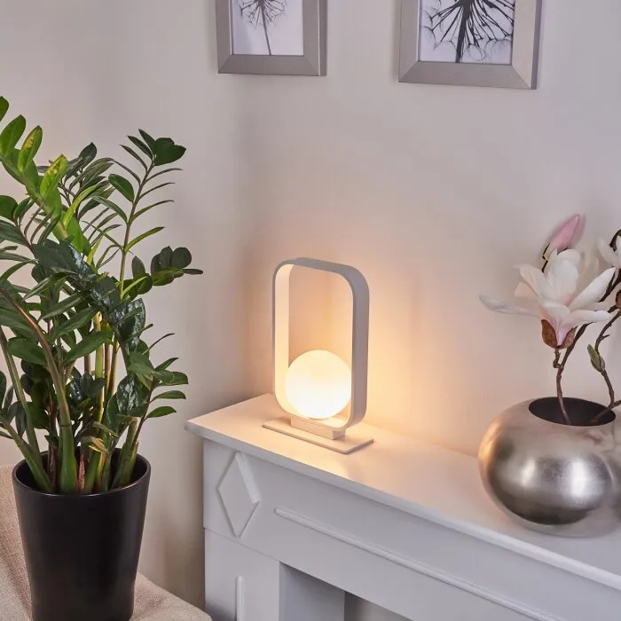 Beland Lampada da tavolo Bianco, 1-Luce