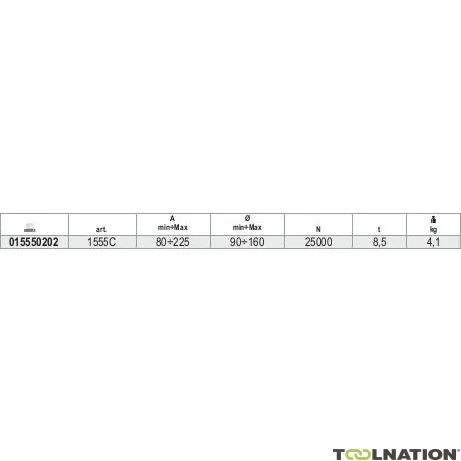 Beta 015550202 1555C-Tensionatore a molla telescopico 80÷225 A min÷Max mm