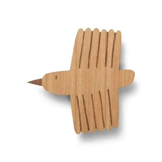 Bird Applique da Parete Oiled Oak - Ferm Living | Acquista online