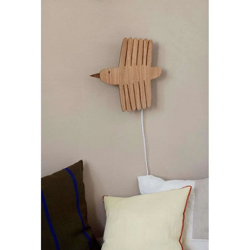 Bird Applique da Parete Oiled Oak - Ferm Living | Acquista online