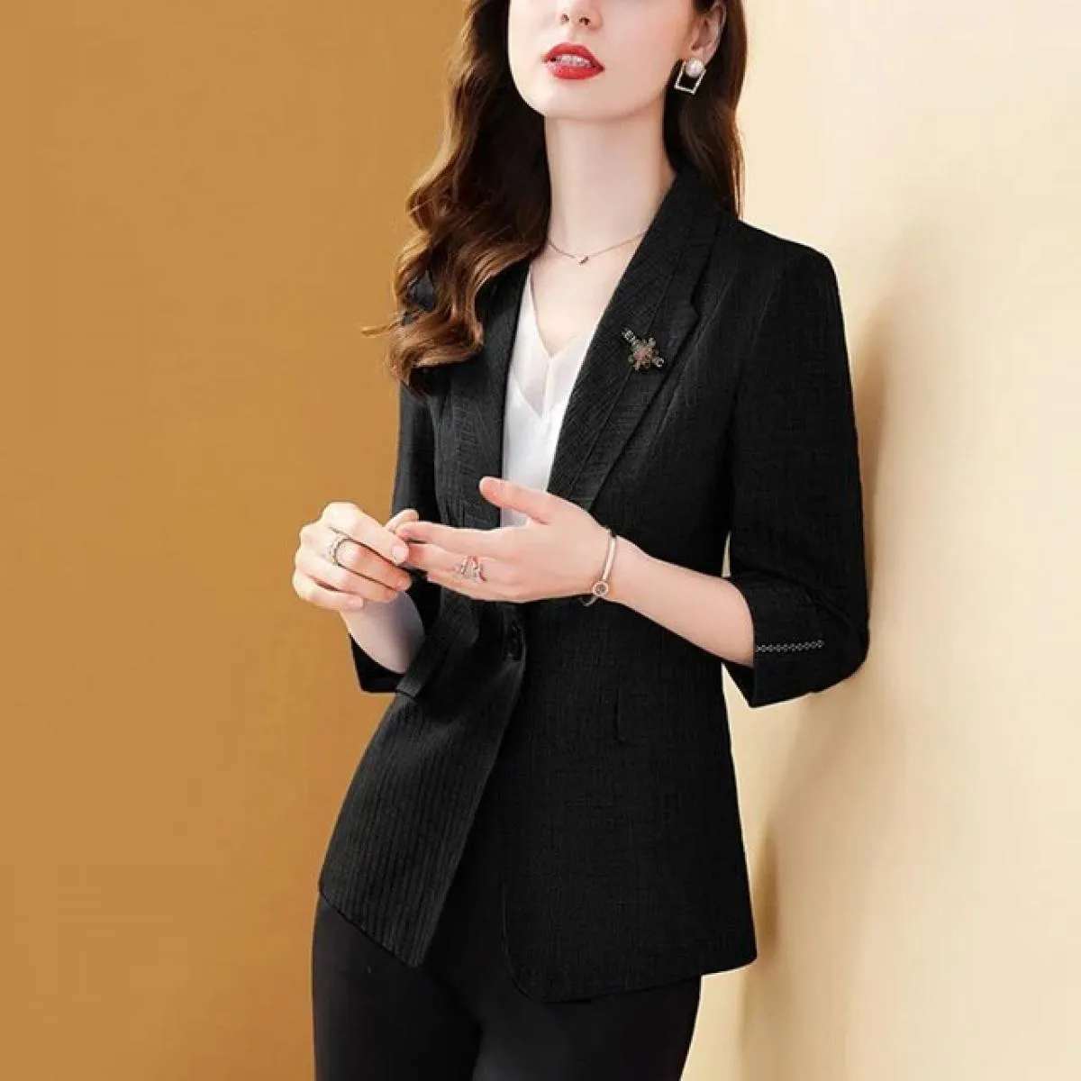 Blazer estivo Blu Donna Giacca estiva da donna Blazer Blu Blazer estivo femminile
