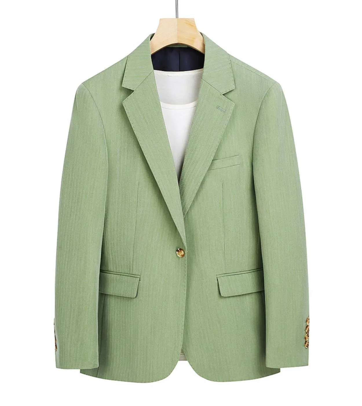 Blazer formali da sposa per uomo Blazer elegante ed elegante Hombre Giacca da blazer floreale scozzese a righe di grandi dimensi