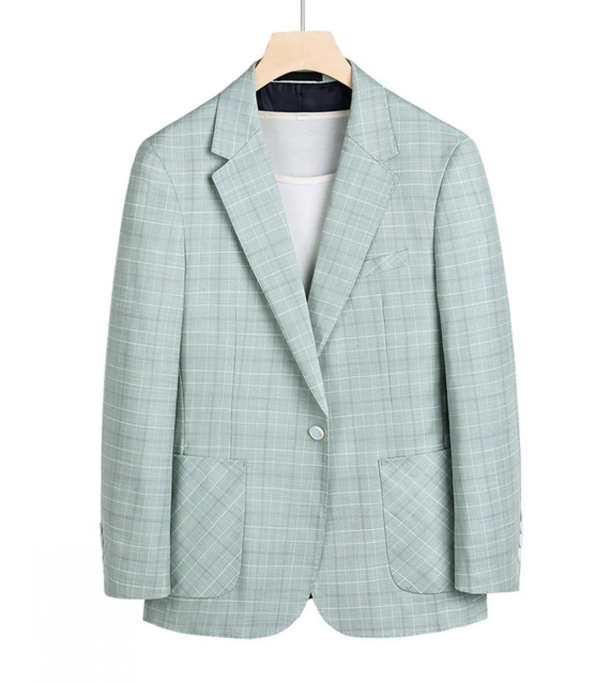 Blazer formali da sposa per uomo Blazer elegante ed elegante Hombre Giacca da blazer floreale scozzese a righe di grandi dimensi