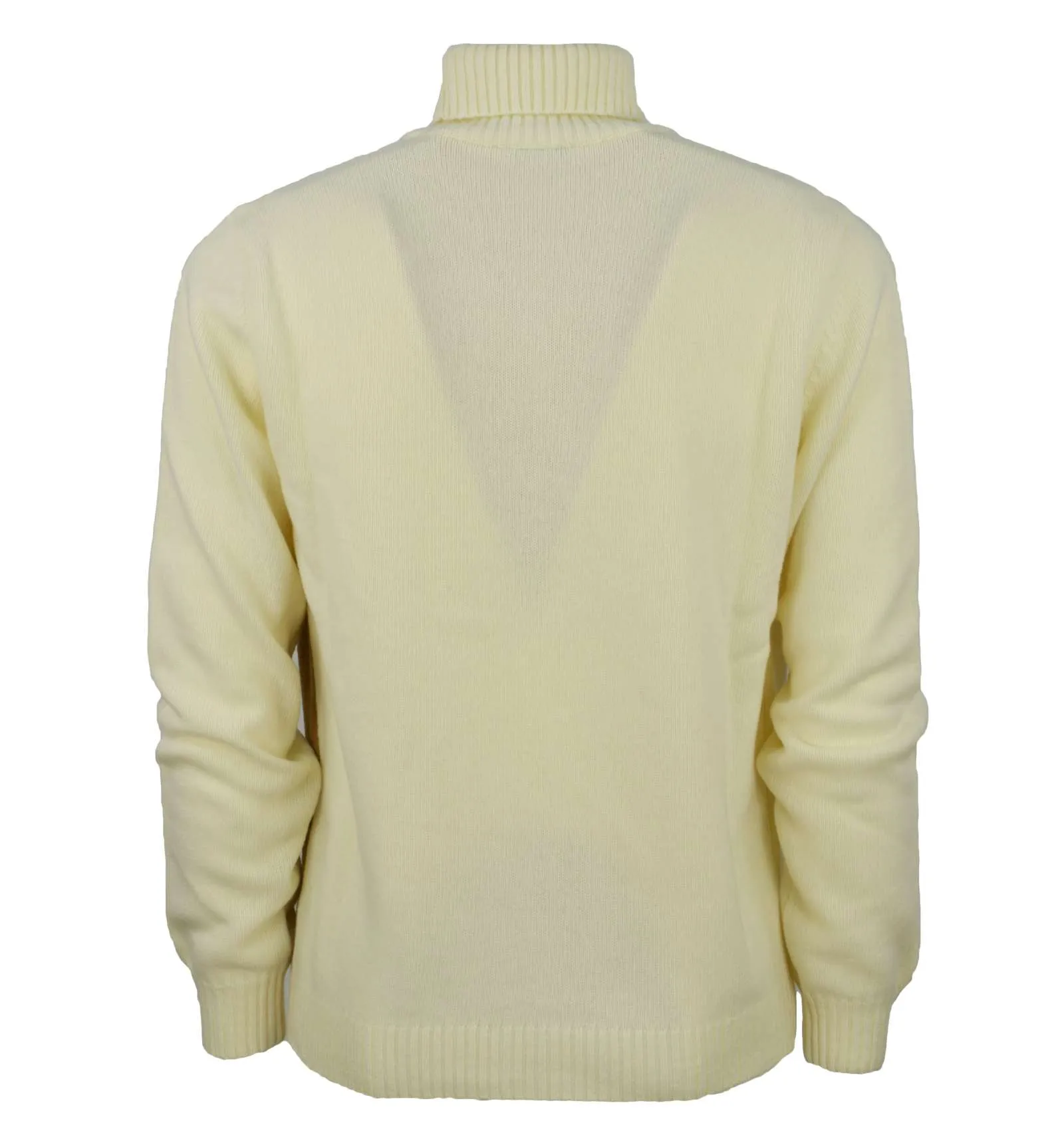 BLOCK23 uomo pullover dolcevita bianco fantasia rombi M 0755 D 04551