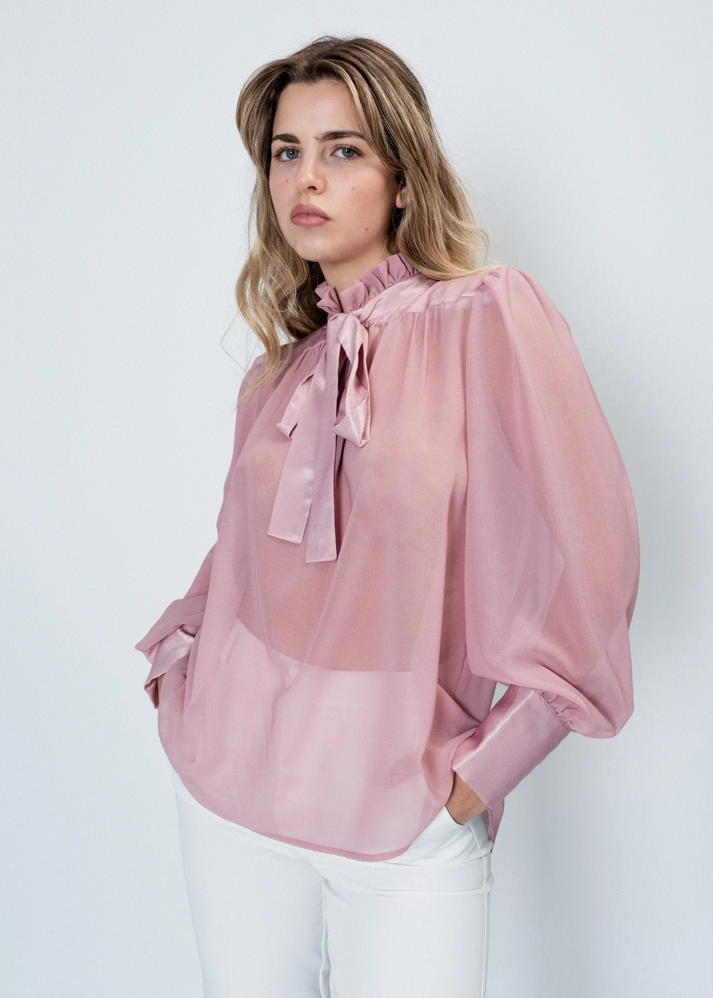 Blusa imbottita sulle spalle