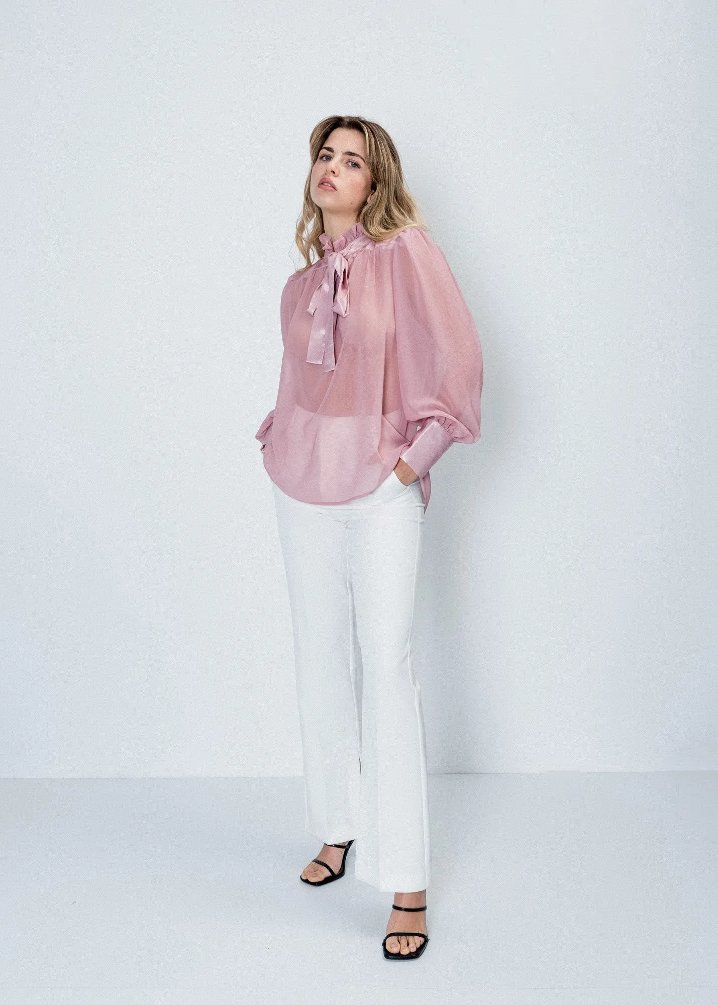 Blusa imbottita sulle spalle