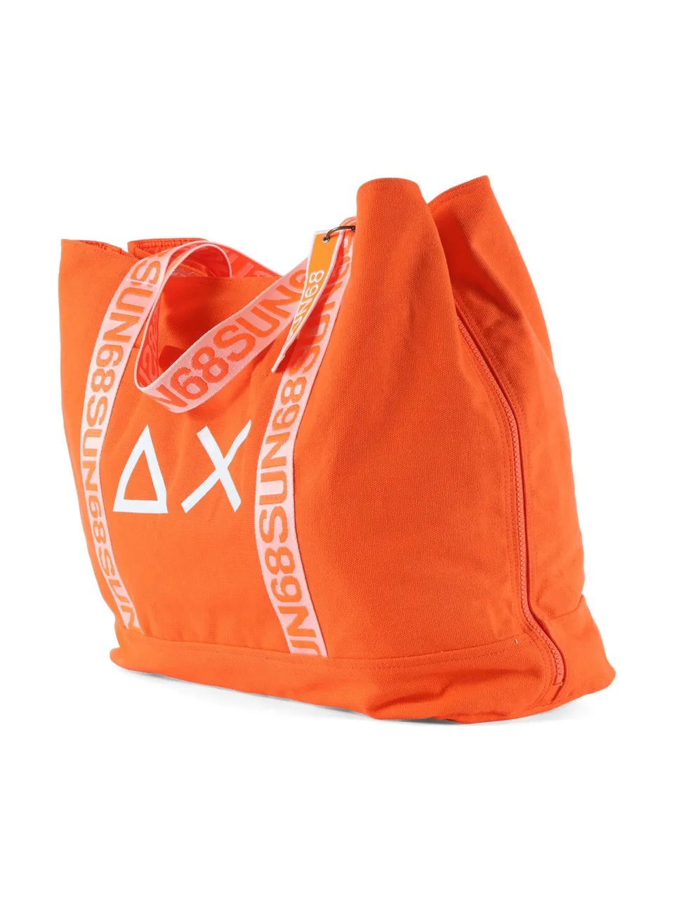 Borsa grande in canvas con stampa logo