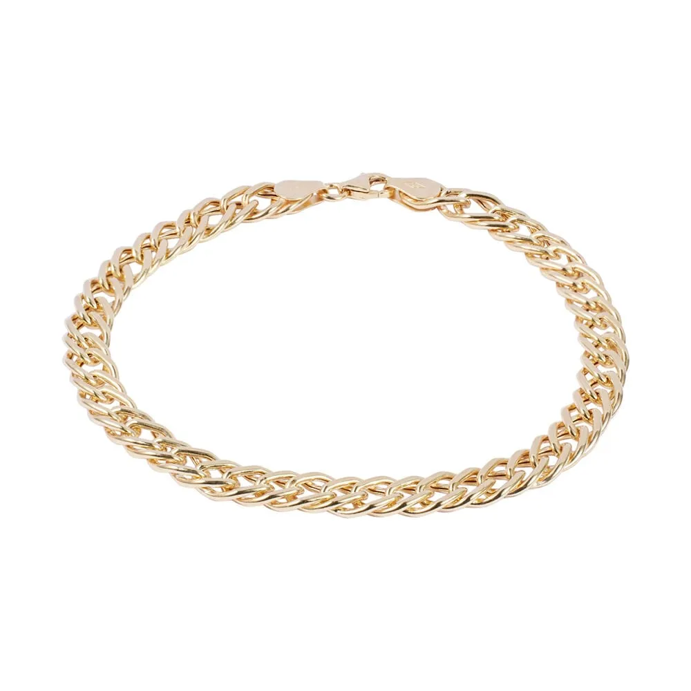Bracciale Catena Oro Uomo Oro Giallo 750/1000 Maglia Fantasia 21 cm 1687645