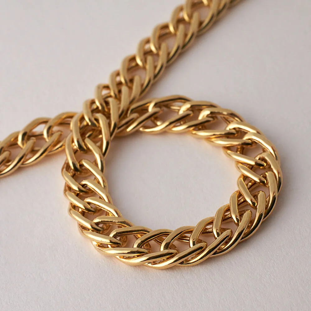 Bracciale Catena Oro Uomo Oro Giallo 750/1000 Maglia Fantasia 21 cm 1687645