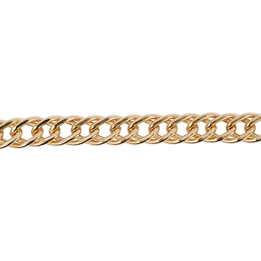 Bracciale Catena Oro Uomo Oro Giallo 750/1000 Maglia Fantasia 21 cm 1687645