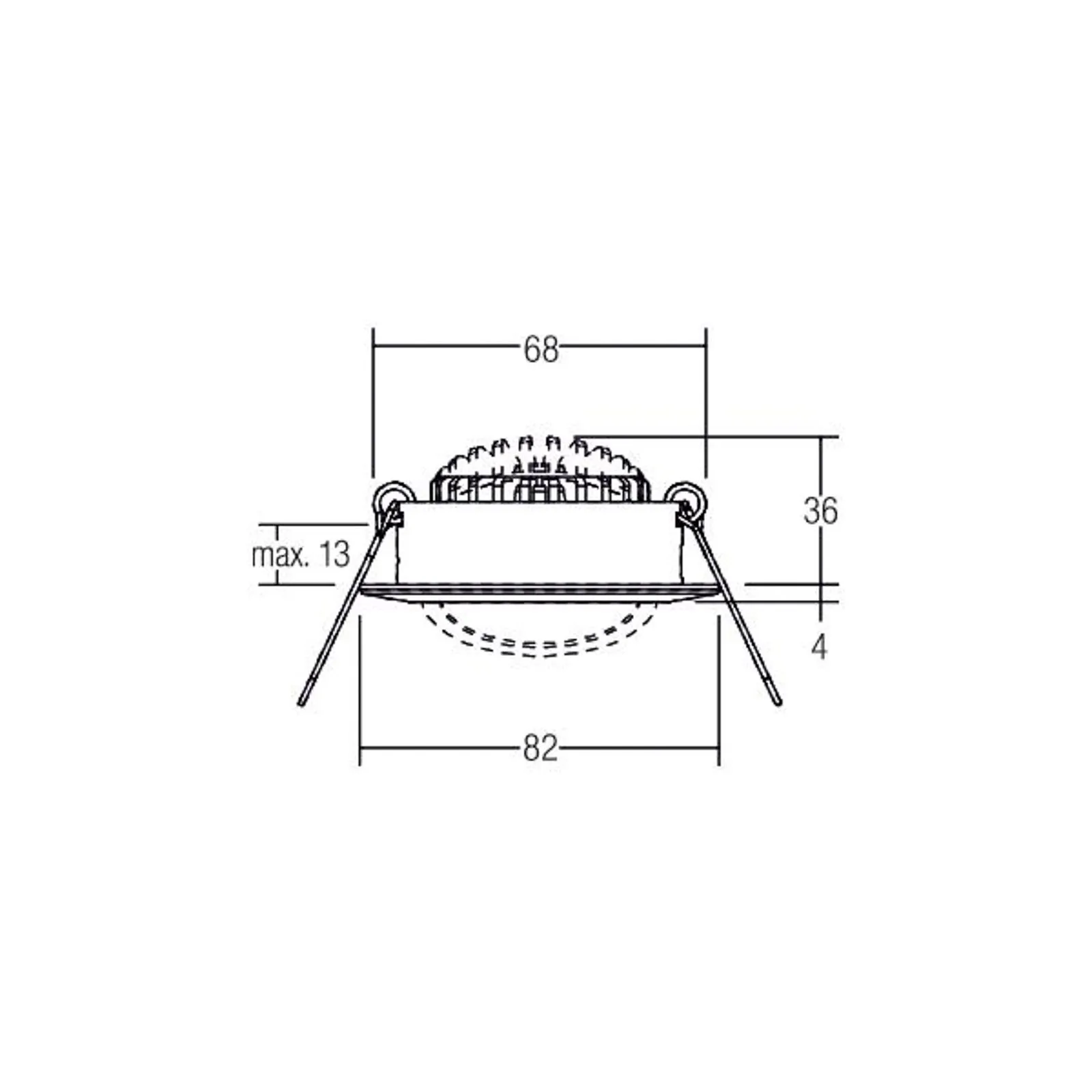 BRUMBERG BB03 Scatola di connessione dimmerabile rotonda, 3 pezzi, bianco