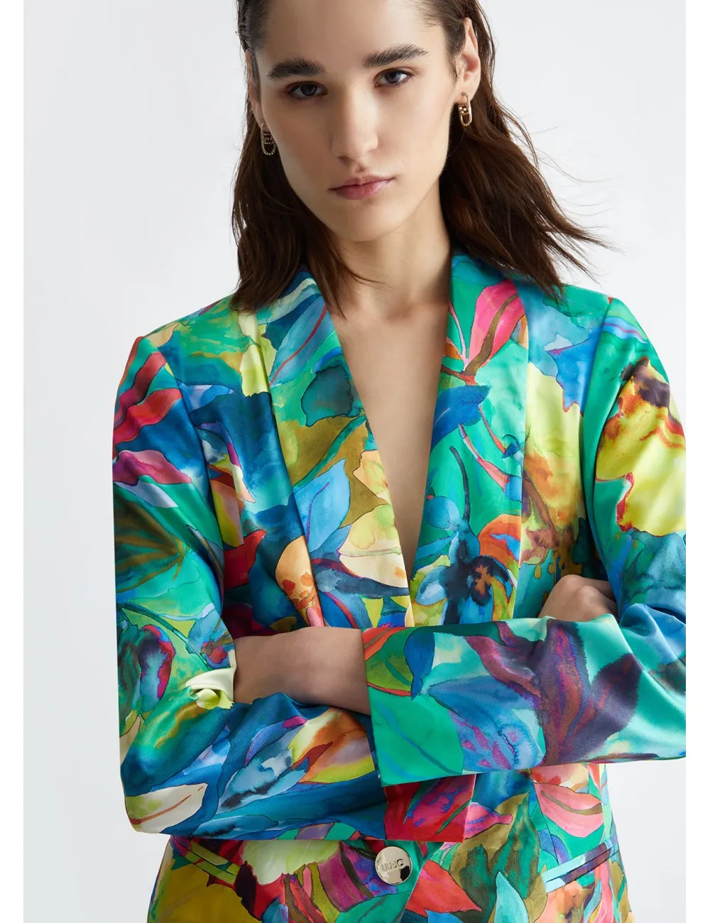 CA4429 GIACCA DONNA A FIORI LIU JO BLAZER FANTASIA WOMAN COLORATO GIACCHE FIORE