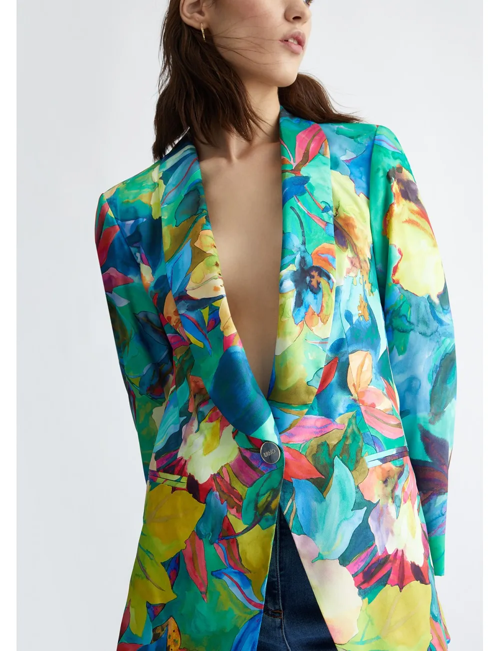 CA4429 GIACCA DONNA A FIORI LIU JO BLAZER FANTASIA WOMAN COLORATO GIACCHE FIORE