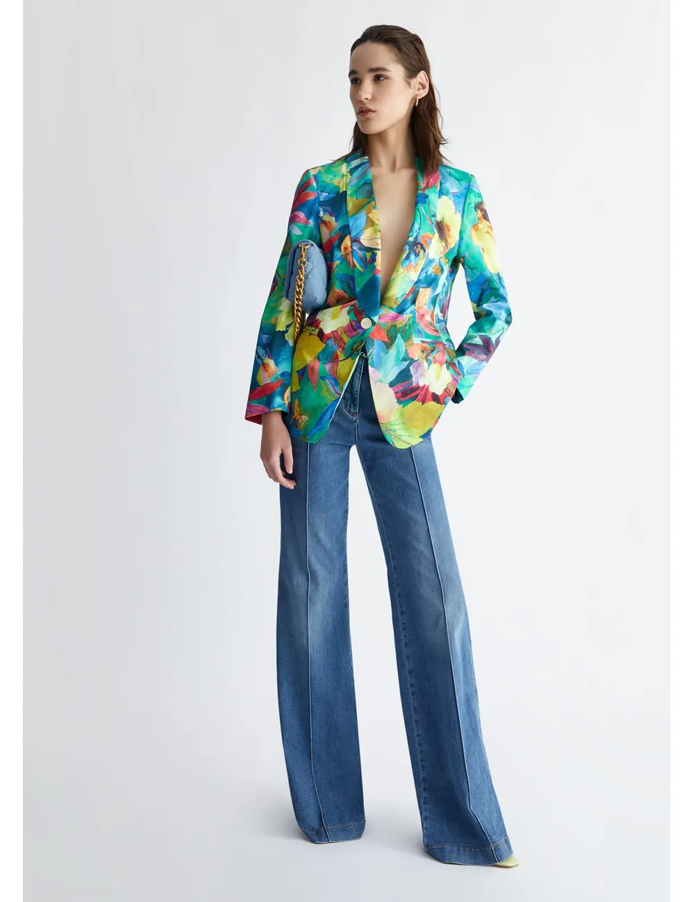 CA4429 GIACCA DONNA A FIORI LIU JO BLAZER FANTASIA WOMAN COLORATO GIACCHE FIORE