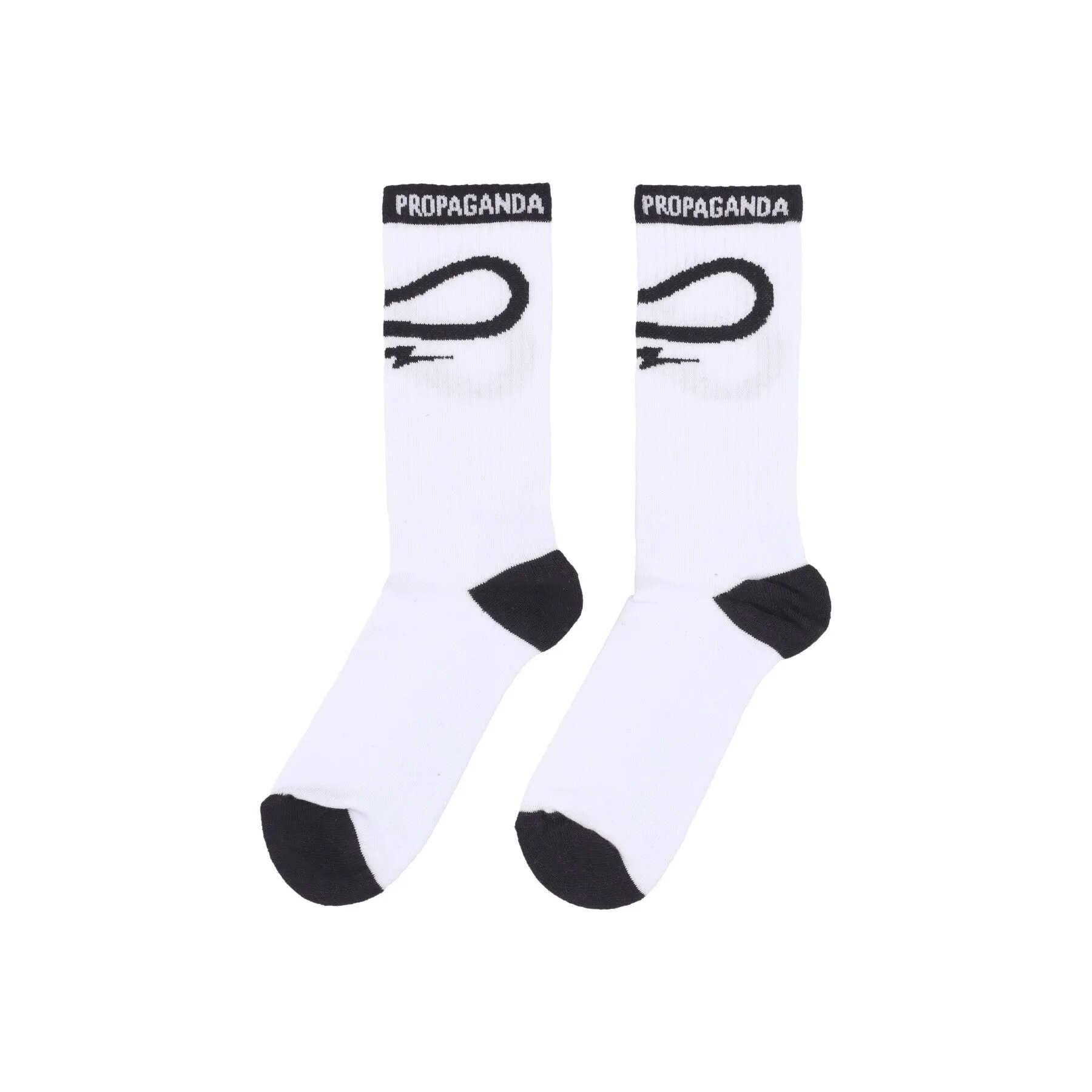 Calza Media Uomo Logo Spin Socks White