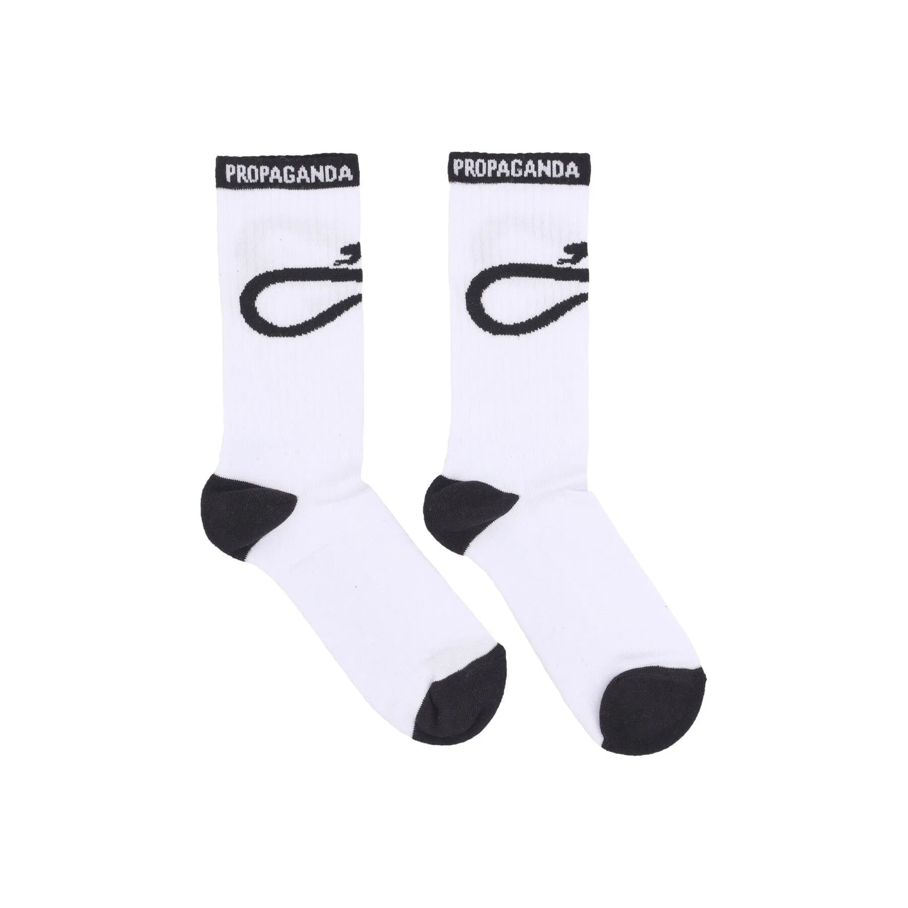 Calza Media Uomo Logo Spin Socks White