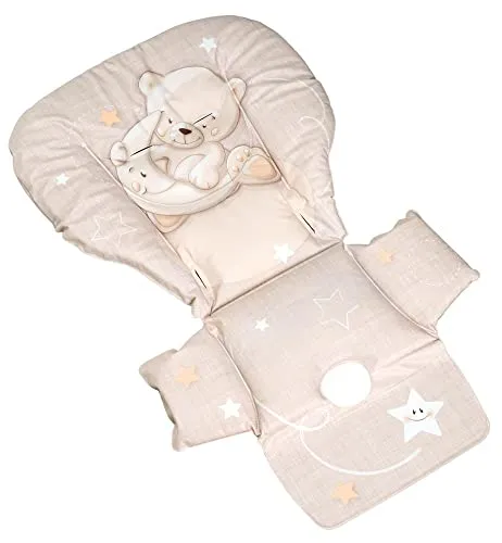 CAM Il Mondo del Bambino - art.IM230001/C260 - Soffice imbottitura per seggiolone - made in Italy - ORSO LUNA