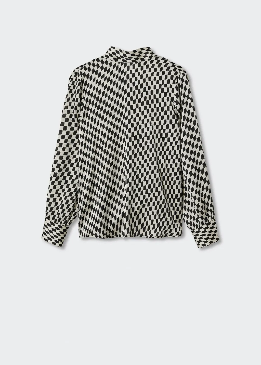 Camicia a quadri con fiocco
