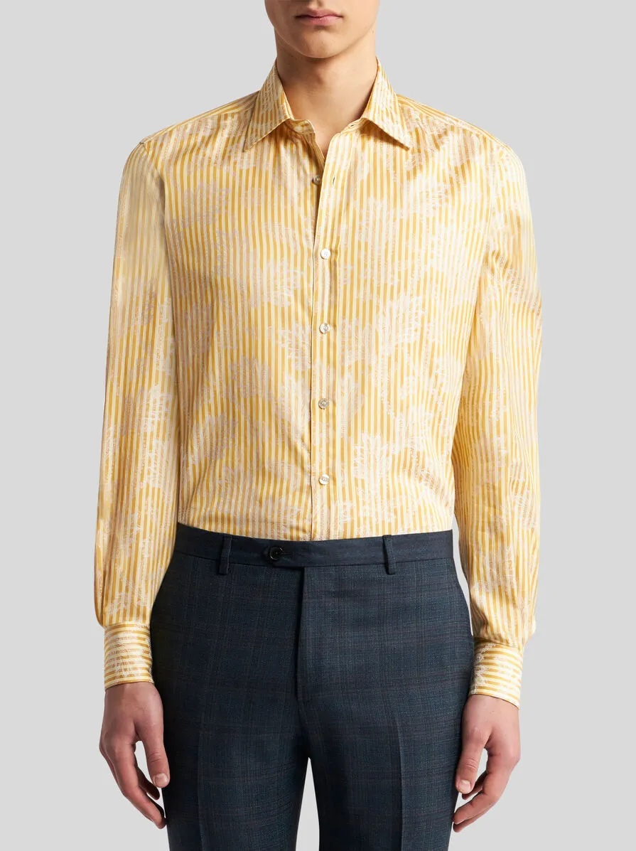 CAMICIA A RIGHE JACQUARD
