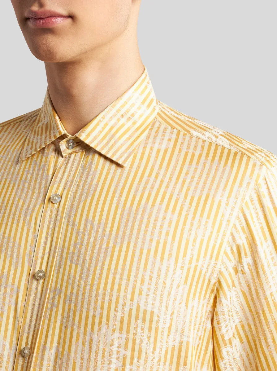 CAMICIA A RIGHE JACQUARD