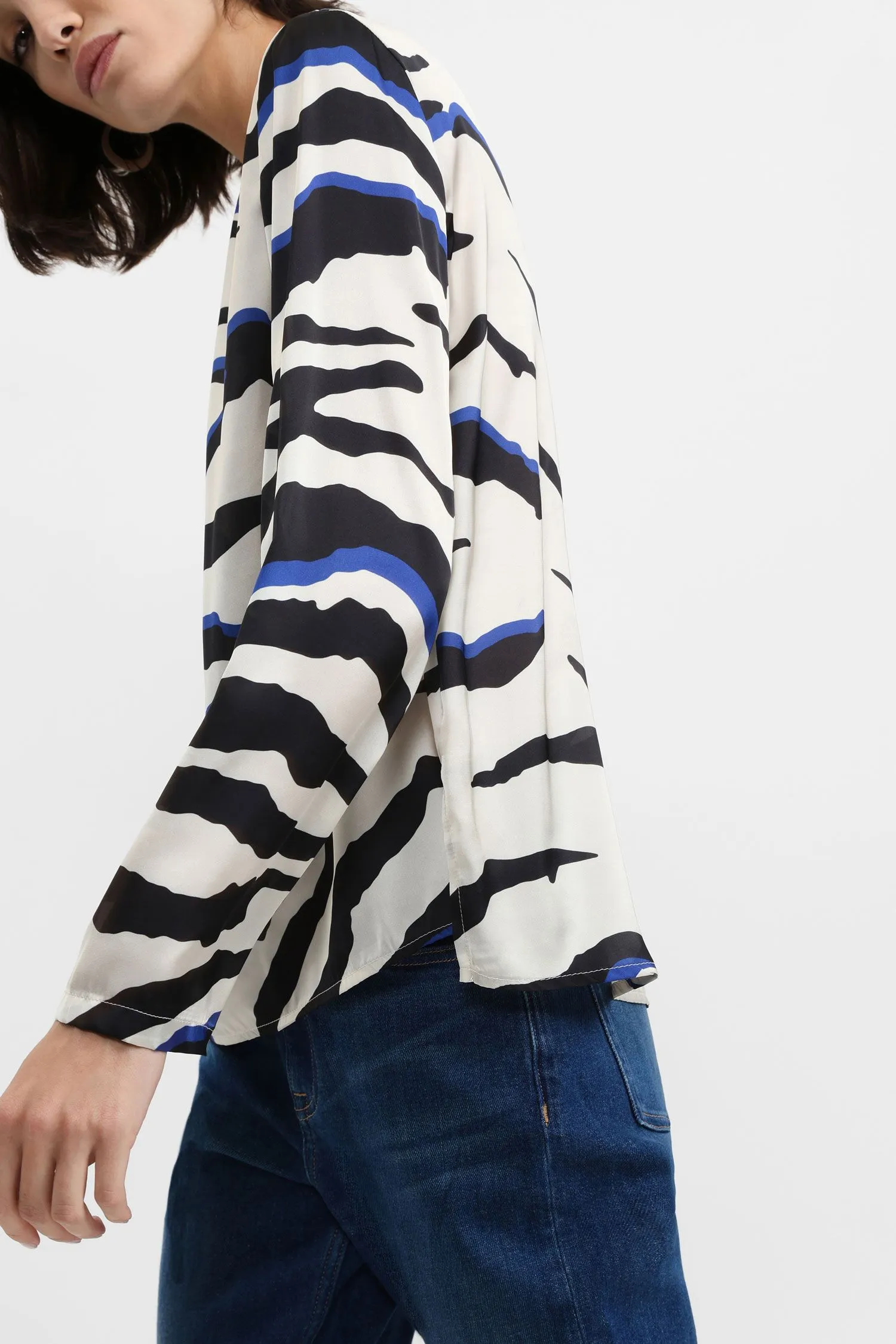  Camicia maniche lunghe con stampa 