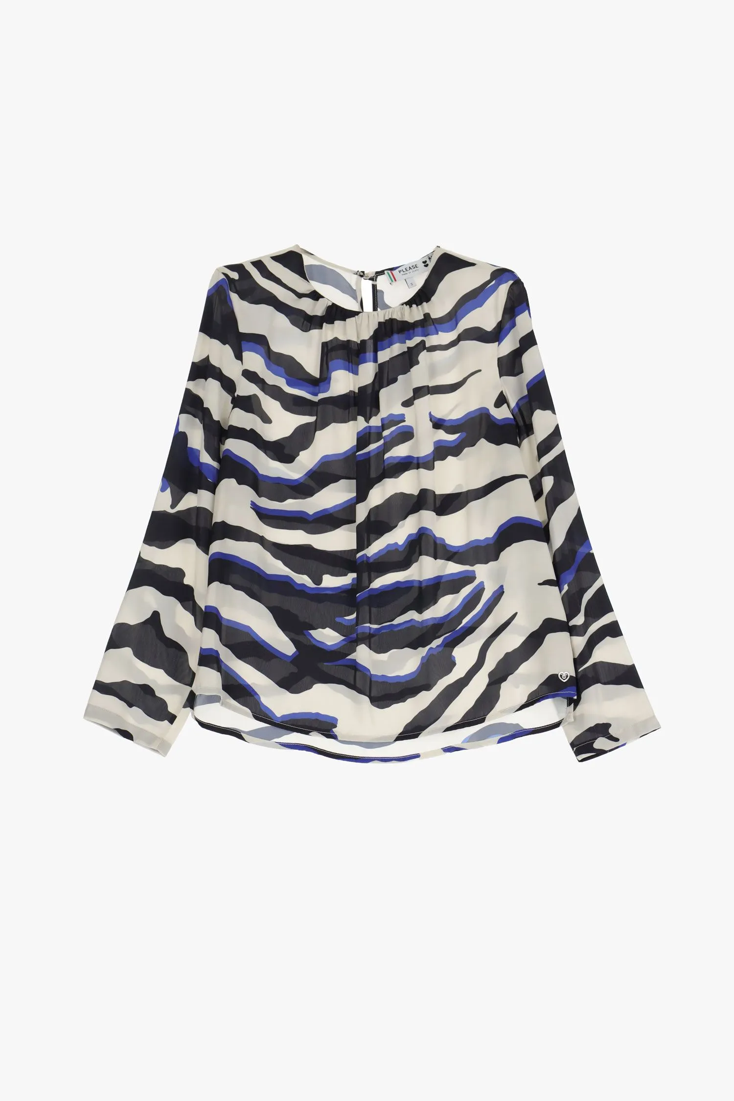  Camicia maniche lunghe con stampa 