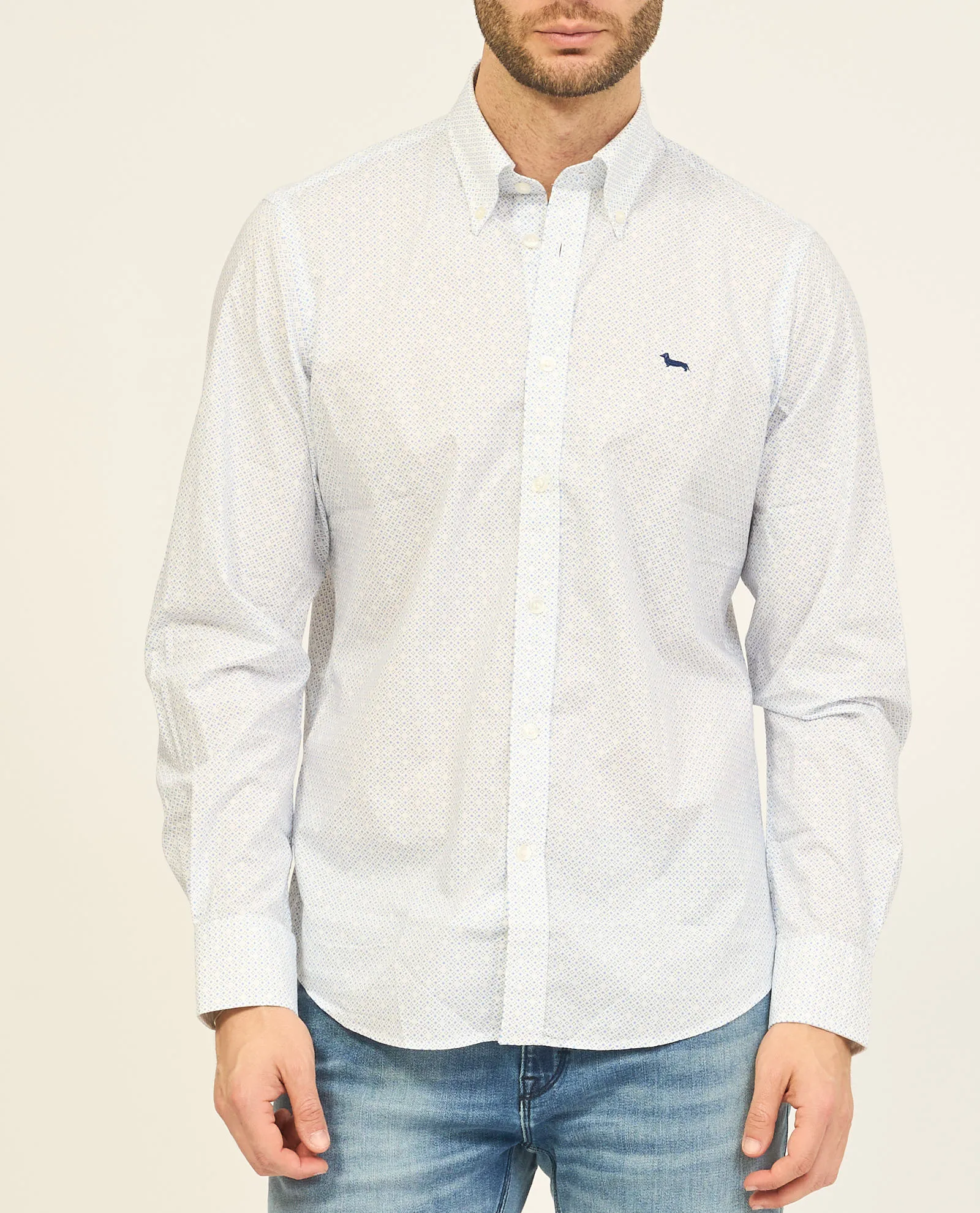 Camicia uomo Harmont&Blaine con micro motivo