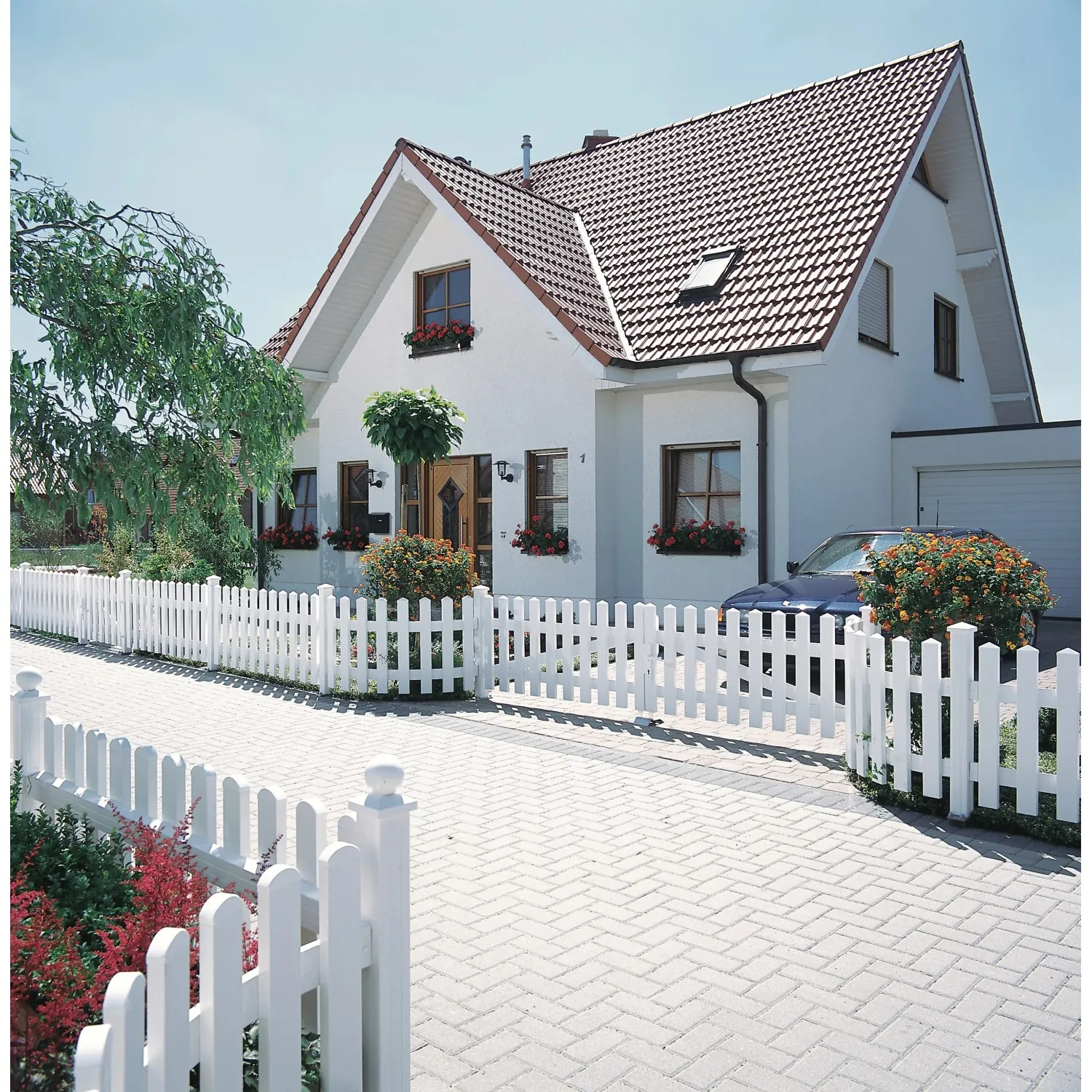 Cancello doppio Longlife Cara bianco 310x70 cm