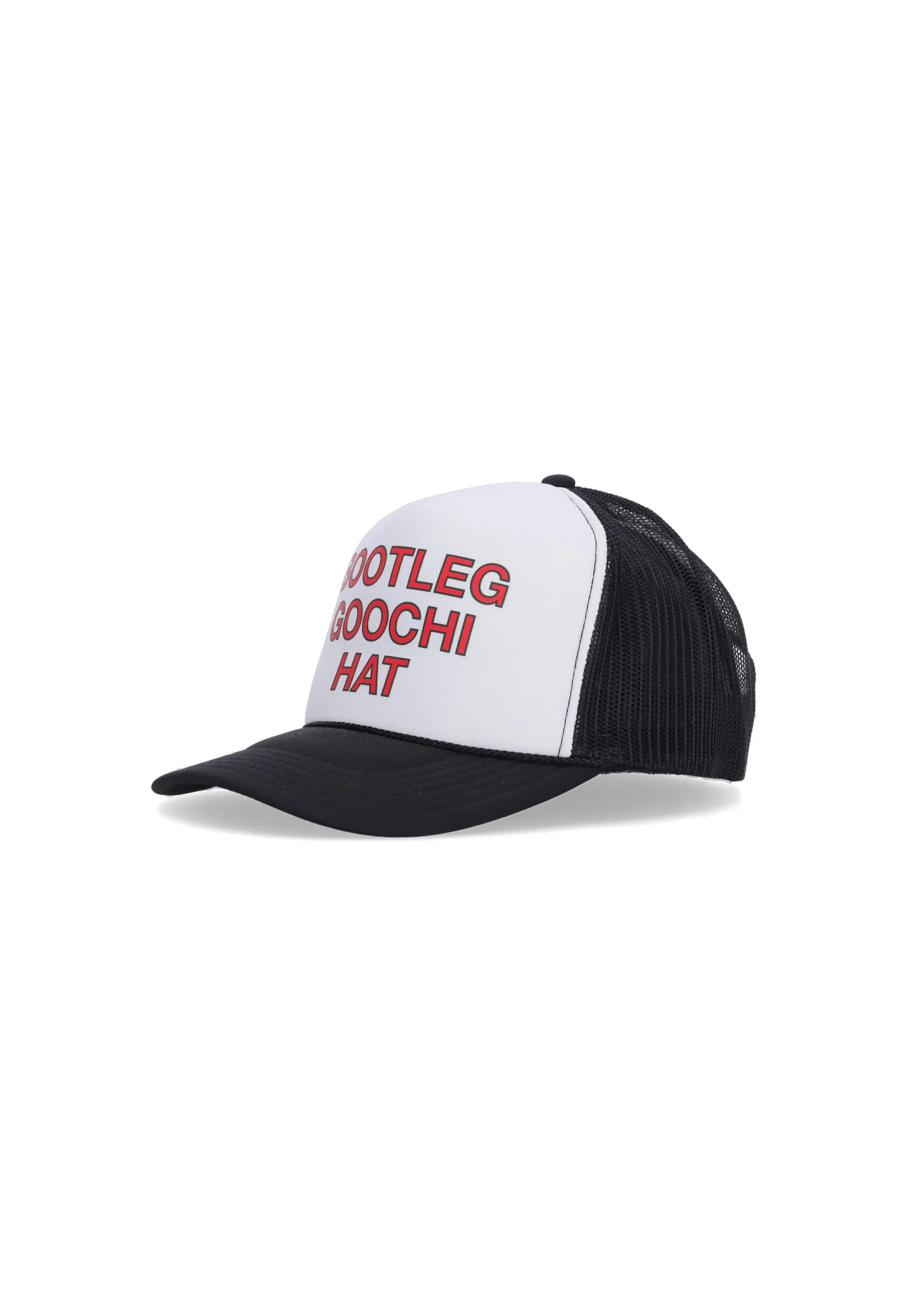 Cappellino Visiera Curva Uomo Secret Club Bootleg Goochi Trucker Hat White/black