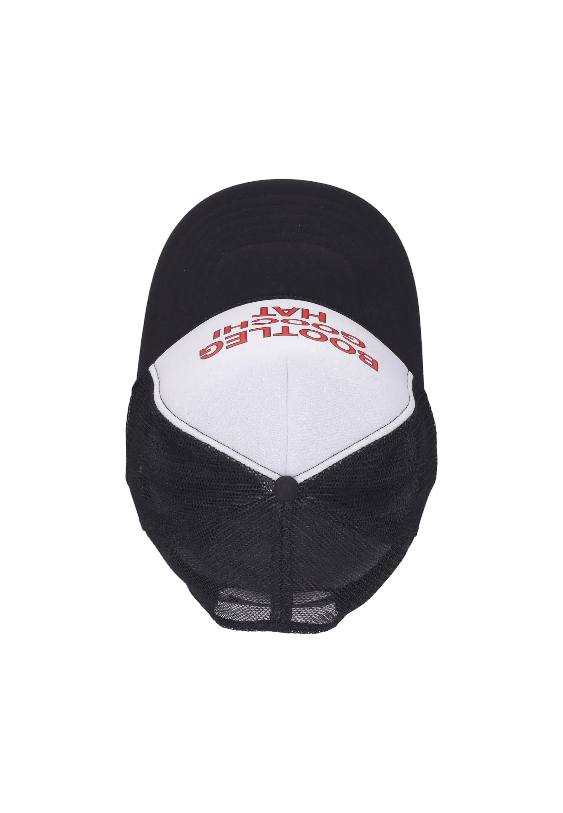 Cappellino Visiera Curva Uomo Secret Club Bootleg Goochi Trucker Hat White/black